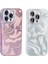 Iphone 15 Pro Max Uyumlu Desenli Parlak Simli Taşlı Kamera Korumalı Kılıf 4