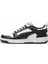 Rebound Low Kısa Siyah Beyaz Erkek Sneaker Spor Ayakkabı 392328-01 V4 1