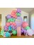 Balon Seti Makaron Yeşil-Makaron Pembe-Makaron Lila 100 Lü Balon Zinciri Seti 1