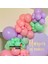 Balon Seti Makaron Yeşil-Makaron Pembe-Makaron Lila 100 Lü Balon Zinciri Seti 4