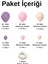 Balon Seti Lavanta-Makaron Somon-Makaron Pembe 100 Lü Balon Zinciri Seti 2