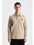 Erkek Slim Fit Çıt Çıt Düğmeli Polo Yaka İnterlok Sweatshirt K28564988101 1