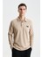 Erkek Slim Fit Çıt Çıt Düğmeli Polo Yaka İnterlok Sweatshirt K28564988101 3
