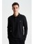 Erkek Slim Fit Çıt Çıt Düğmeli Polo Yaka İnterlok Sweatshirt K28564988101 3