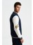 Erkek Pamuklu Regular Fit Dik Yaka Baskılı Cepli Kolej Mont Sweatshirt K28264650401 4