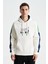 Erkek Regular Fit Baskılı Reglan Kollu Kanguru Cepli Kapüşonlu Sweatshirt K28254627701 1