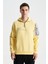 Erkek Regular Fit 3 İplik Şardonlu Sol Kol Kapak Kanguru Cepli Kapüşonlu Sweatshirt K28254627301 1