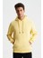 Şık Erkek Regular Fit Basic 3 İplik Şardonlu Kanguru Cepli Kapüşonlu Sweatshirt K28254627501 3