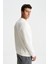 Erkek Regular Fit 3 İplik Şardonlu Pamuklu Bisiklet Yaka Sweatshirt K28124602501 4