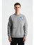 Şık Erkek Regular Fit 3 İplik Şardonlu Bisiklet Yaka Sweatshirt K28124602001 1