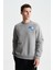Şık Erkek Regular Fit 3 İplik Şardonlu Bisiklet Yaka Sweatshirt K28124602001 3