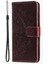 IPhone 15 Için Flip Case Pro Pu Deri Cüzdan Kılıf Totem Kabartma (Yurt Dışından) 5