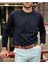 Erkek, Bisiklet Yaka, Slim Fit, Old Money, Yün-Akrilik Elyaf, Triko Kazak PLTK03 2