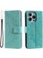 IPhone 14 Için Flip Case Pro Totem Kabartma Kickstand Pu Deri Cüzdan (Yurt Dışından) 1