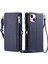 IPhone 14 Için Crossbody Durumda Artı Durumda Cüzdan 9 Kart Yuvaları Fermuar Faturaları (Yurt Dışından) 1