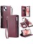 IPhone 15 Için Crossbody Durumda Fermuar Faturaları Yuvası Rfıd Engelleme 9 Kart Uzun (Yurt Dışından) 1