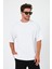 Alexandergardı Yırtmaçlı Basic Oversize T-Shirt (UN-70418) 4