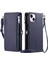 IPhone 14 Için Crossbody Durumda Artı Durumda Cüzdan 9 Kart Yuvaları Fermuar Faturaları (Yurt Dışından) 1