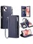 IPhone 15 Için Crossbody Durumda Artı Fermuar Faturaları Yuvası Uzun Kordon 9 Kart (Yurt Dışından) 1