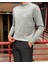 Erkek, Bisiklet Yaka, Slim Fit, Old Money, Yün-Akrilik Elyaf, Triko Kazak PLTK03 5