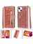 IPhone 14 Için Fermuar Cep Durumda Artı Pu Deri Kart Tutucu Glitter Vaka (Yurt Dışından) 1