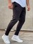 Erkek Siyah Scuba Kumaş Slimfit Jogger Outdoor Eşofman Altı 2