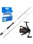 Üst Düzey Okuma Spin Olta Seti Okuma Helios Sx Spin 2,70CM 15-45 gr 2 Parça Spin Kamışı&okuma Ceymar Hd CHD-4000A Matt Black 7+1bb Olta Makinesi 1