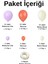 Balon Seti Mercan-Makaron Lila-Retro Beyaz 60 Lı Balon Zinciri Seti 2