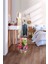 Puf Handmade Yelpaze Fuşya Silindir Dekoratif Bench 1