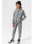 Sportswear Fleece Gray Kids Tracksuit Pamuklu Çocuk Eşofman Takımı Gri 1