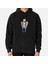 Real Men Like Cats Baskılı Kapşonlu Sweatshirt 1