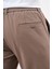 Erkek Kahve Poliviskon Trend Ipli Jogger Slim Fit Spor Pantolon 5