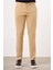 Erkek Hardal Sarısı Mevsimlik Pamuk Yan Cep Slim Fit Chino Pantolon 1