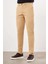 Erkek Hardal Sarısı Mevsimlik Pamuk Yan Cep Slim Fit Chino Pantolon 2