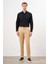 Erkek Hardal Sarısı Mevsimlik Pamuk Yan Cep Slim Fit Chino Pantolon 5