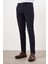 Erkek Lacivert Mevsimlik Pamuk Yan Cep Slim Fit Chino Pantolon 2