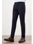 Erkek Lacivert Mevsimlik Pamuk Yan Cep Slim Fit Chino Pantolon 3