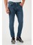 Pamuklu Normal Bel Slim Fit Dar Paça Jeans Erkek Kot Pantolon 1115S05NAPOLI 3