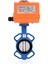 DN40-11/2" Wafer Tip 24 V DC Elektrikli Aktüatörlü Kelebek Vana Nikel Klape 2