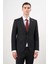 Erkek Siyah Poliviskon Trend Desenli Slim Fit Sivri Yaka Takım Elbise 2
