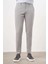 Erkek Gri Mevsimlik Pamuk Yan Cep Slim Fit Chino Pantolon 1