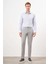 Erkek Gri Mevsimlik Pamuk Yan Cep Slim Fit Chino Pantolon 5