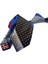 Küçük Desen Lacivert Patchwork Klasik Kravat KK12769 2