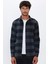 Erkek Slim Fit Dar Kesim Oduncu Kareli Kışlık Gömlek 2