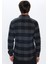 Erkek Slim Fit Dar Kesim Oduncu Kareli Kışlık Gömlek 5