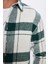 Erkek Slim Fit Dar Kesim Oduncu Kareli Kışlık Gömlek 4