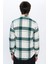 Erkek Slim Fit Dar Kesim Oduncu Kareli Kışlık Gömlek 5