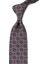 Turuncu - Siyah Motif Desen Mendilli Klasik Kravat KK12678 1