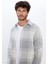 Erkek Slim Fit Dar Kesim Oduncu Kareli Kışlık Gömlek 3