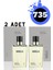 735 Edp Fresh + 50 ml + Erkek Parfüm 2 Adet 1